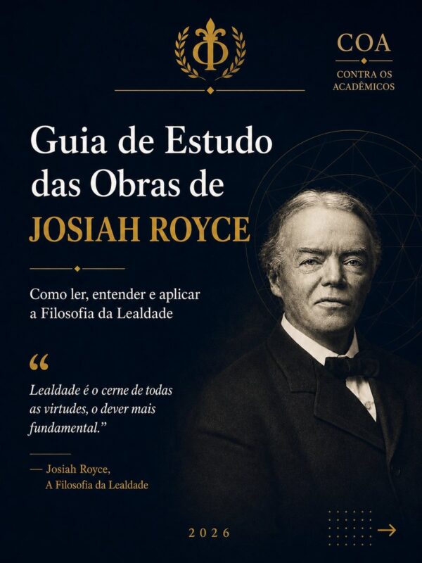 Capa do ebook Guia de estudo Josiah Royce
